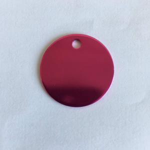 Colorful Round Anodized Aluminum Stamping Blanks Discs 25mm (Pack of 10) (Rose Pink)