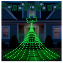 Baquler 15 ft St. Patrick's Day Decor Lights 438 LED 8 Modes Plug in Curtain Shamrock Lights String for Home Bedroom Indoor Outdoor Party Saint Patrick's Day Decor