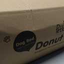 Donut Dog Bed - Premium Comfort for Anxiety Relief - Fluffy & Calming Design with Ultra-Plush Support | Cozy Round Dog Bed with Super Soft Circle Style (Size L Dark Grey)