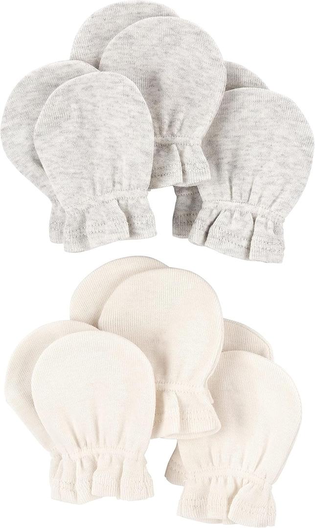 Simple Joys by Carter's unisex-baby 6-pack Mittens (Newborn, Cream Heather)