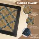 Stair Runners for Wooden Steps, Non Slip Stair Carpet Treads, 6 Pcs 30" x 8.5" Stair Mats Rug Heat Insulation Rubber Backing, Staircase Step Treads for Elders, Dogs & Kids, Coco Lattice.