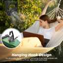 Portable Fan Rechargeable, 25400mAh Cordless Battery Powered Fan with LED Lantern, USB C Battery Operated for Travel Bedroom Home Camping Tent Office Beach Desk Fishing Table (Army Green)
