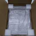 Oubonun Expandable Drawer Organizer 11.1 to 19.2 Width, Shallow Cosmetic Organizer 1.3 Height, 2 Packs, Clear Plastic Storage Trays for Dressing Table,Bathroom