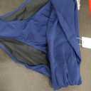 Bonneuitbebe Women Full Coverage Bikini Bottoms Mid Rise Swim Bottom Navy Blue Tummy Control Ruched Swimsuit Bottoms Large