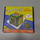 Creative 3D Sensory Cube Toys for Children with Autism,Silicone Fingertip Cube Toys for Anxiety Relief, Focus, ADHD & Autism,Suitable for Children and Adults,with 20 Silicone Strings (Green)