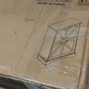 Shoe Cabinet, Shoe Storage Cabinet for Entryway with 2 Flip Drawers, Narrow Farmhouse Shoe Organizer Cabinet, Slim Shoe Rack Cabinet, 31.5in Black