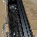 E-far Dish Drying Rack for Kitchen Counter, 2 Tier Small Dish Drainer Drying Rack, 16.7" x 11.8" x 13.9" Metal Organizer with Drainboard and Utensil Holder, Large Capacity & Space Saving, Black