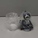 EMONG Single Lights Bathroom Light Fixtures, Matte Black Vanity Light with Glass Shade, Modern Wall Sconces Lighting for Bathroom,Mirror,Farmhouse,Hallway