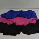 Real Essentials 3 Pack: Girl's Lounge Soft Comfy Shorts with Drawstring - Yoga Athletic Sweat Shorts with Pockets (2X)