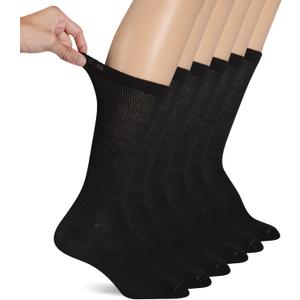 Dr. Scholl's Women's Diabetes & Circulator Socks - 4, 6, & 12 Pair Packs - Non-Binding Moisture Management, 8-12