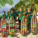 4 Pcs Inflatable Surf Board Inflatable Luau Party Decorations Blow up Surfboard