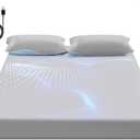 Grounding Sheet, 90% Organic Cotton+10% Pure Silver Organic Fitted Grounded Sheet for Improved Sleep, Earth Connecting Bedding - Healthy Sleep Therapy (Gray, (78.1 * 80 * 15inch))