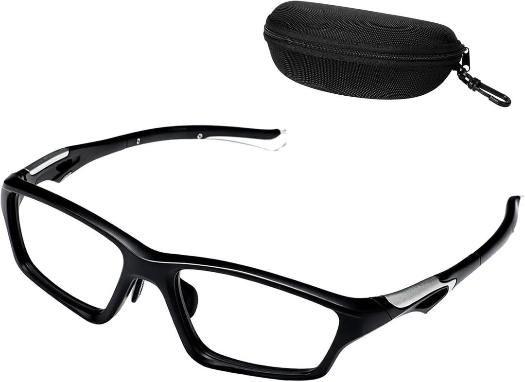 Tallew Lensless Protective Glasses with Travel Case Sport Goggles with dinkball Player Sports Glasses