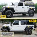 Inner Fender Liners Compatible for Jeep Wrangler JL JLU Unlimited 2018-2026 Offroad Powder Coated Steel Flares Front + Rear 4PCS with Accessories