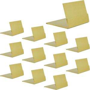 12-Pack Gold Table Number Holder Metal Place Card Stands Photo Sign Holders for Table Numbers, Food Menus, Weddings, Birthdays, Events, Anniversaries, Parties
