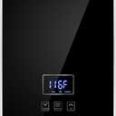 Tankless Water Heater Electric, ECOTOUCH 5.5kW 240V On Demand Hot Water Heater Electric Instant Water Heater with Self-Modulating for Point of Use, Digital Display, ECO55B Black