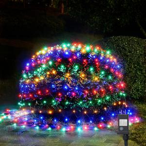 WBao Christmas Lights Outdoor, 360LED 11.5ft x 6.9ft Net Lights with 8 Modes, Timer, UL Certified, End to End Connectable, Waterproof for Lawn, Bushes, Trees Outdoor Christmas Decorations, Multicolor