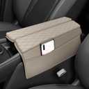 AOMSAZTO Console Covers for 2021 2022 2023 2024 Nissan Rogue Armrest Covers for Nissan Rogue Beige