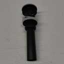 Bathroom Sink Drain with Overflow - Big Cap Fit for Large Undermount Sink with 1 3/4" Drain Opening - Pop Up Vanity Sink Drain,Matte Black