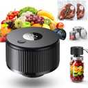 Electric Mason Jar Vacuum Sealer, 2026 Upgraded Handheld Auto-Vacuum Seal Kit, No Assembly Required, Fits Wide & Regular Mouth Jars, Vacuum Containers & Bags for Meal Prep & Homesteading