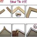 DIY Solid Wood Canvas Frame Kit 16X20'' for Paint by Number&Oil Painting&Diamond Painting by Number Wooden Art Frames