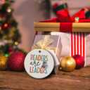 2 x Book Lovers Gifts, Book Ornament for Christmas Tree, Book Lover Christmas Ornaments, Ceramic Ornament (Book)