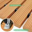 RELIANCER 6' Wooden Garden Pathway,Outdoor Roll Out Cedar Curved Walkway,Patio Path Decorative Garden Boardwalk Walkways,Weather-Resistant Roll Up Beach Wood Road Floor,Wedding Party Pathways