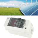 Miniature Circuit Breaker 16A DC500V for Solar Panels Outdoor Disconnect Switch IP65 Rated DIN Rail Enclosure RV Breaker Box