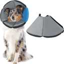 ROYALAY Adjustable Soft Dog Cone for Dogs After Surgery, Pet Recovery Collar for Large Medium Dogs and Cats, Comfy Elizabethan Collar Prevent Biting Scratching, Pet Cone for Wound Care, Spay, Neuter,L