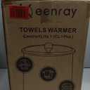 Keenray Upgraded Towel Warmer Bucket, Large Towel Warmer with 3 Heating Modes, Heat Time 30/45/60/90 Min Adjustable and Up to 24 Hour Delay Timer, Towel Heater for Oversize Bathrobes Blankets, CL1Plus (Clear White)