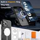 Innaght Magnetic for iPhone 16 Pro Case with Stand,Compatible with MagSafe,Rugged,Heavy Duty,Protective case Kickstand,[Built-in Invisible Stand],Black