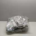 Sealy Electric Blanket Twin Size, Faux Fur & Flannel Fast Heated Blanket with 10 Heating Levels & 1-12 Hours Auto Off, Machine Washable, Grey, 62x 84 Inch