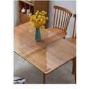 KyMar Clear Plastic Tablecloth Rectangle Waterproof Oilproof Stain Resistant Wipeable Transparent Vinyl Table Cloth Protector (20×42 inch)