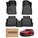 Floor Mats for 2026 Hyundai Palisade Gasoline 7-Seater | EnergyyWing All-Weather TPE Custom Fit 1st-3rd Row Floor Liners 4PCs Set | Anti-Slip & Odorless Black Car Accessories for Hyundai Palisade