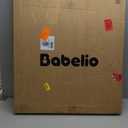 BABELIO New Version Baby Gate with Cat Door Adjustable, 29-40" Metal Pet Door for Stairs & Doorways, Pressure Mounted, No Tools Needed, Black (29-40" Wide, 30" Tall)