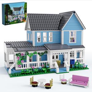 Gilmore House in Stars Hollow Lukes Diner Lorelai Movie Building Block Toys Set Compatible with Lego, Gift Decor and Collectibles for Family Sitcom TV Fans Girls Female Women Adult(1107 PCS)