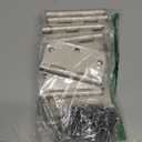 12 Pack Nickel Door Hinges Brushed Nickel 3 1/2 Interior Door Hinges Satin Nickel 3.5 Inch with 5/8 Radius Corners 3 "x 3 " Silver Hardware Controls JIW Garage Factory