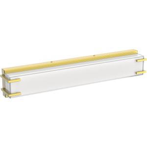 LED Bathroom Light Fixtures Over Mirror 24.4 Vanity Light with Milky White Lampshade 4000K Daylight Gold Bath Bar (Gold)