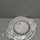 Cluren Collapsible Colander 3Pack Set SpaceSaving Foldable Kitchen Strainer with NonSlip Base Durable Thickened PP+TPE Collapsible Strainers for Pasta, Vegetables, Fruits (GrayWhite)