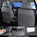 Coverado Seat Covers, Car Seat Covers Front Seats, Car Seat Cover, Car Seat Protector Waterproof, Car Seat Cushion Nappa Leather, Gray Seat Covers Carseat Cover Universal Fit for Most Cars