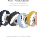 UNIQ Revix Premium Edition Reversible Design Leather Watch Band Compatible with Apple Watch 41mm (ArcticSoftBlue)