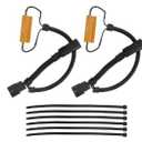 2Pcs Tail Light Conversion Harness, LED Taillight Wiring Adapter Fits for 2020-2024 Silverado Sierra NOT for 2019 Models Halogen to LED Adapter with Load Resistors