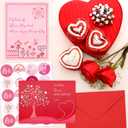 2 x Fancy Land 24 Pack Valentines Day Cards with Envelopes Religious Glitter Valentine's Cards with Envelopes Blessings Note Blank Inside 4 X 5.25