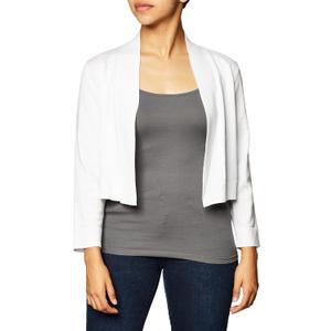Calvin Klein Women's 3/4 Sleeve Knit Shrug (Large)