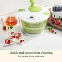 Cuisinart Salad Spinner- Wash, Spin & Dry Salad Greens, Fruits & Vegetables, 3qt, CTG-00-SSAS