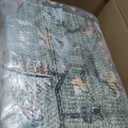 Area Rugs 8'x10' Washable Non-Slip, Floral Vintage Distress Print Pattern Medallion Carpet for Living Room Bedroom Dining Room, Brick Red Rust Neutral Brown Burnt Orange Green