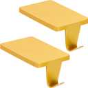 Palonu 4 Pcs Gold Christmas Stocking Holders, Heavy Duty Mantle Hangers Cast Iron Hanging Hooks with Non-Slip Pad,Christmas Ornaments Xmas Holiday Decoration Shelf Window Fireplace Mantel Dcor