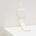 YEYA Upgraded No Drill Furniture Anchors for Baby Proofing, Anti-Tip Adjustable Straps, Strong Adhesive Backing 4 Pack (White)