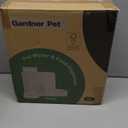 Gardner Pet Automatic Gravity Pet Feeder, 0.8 Gallons*2 Dog Feeder and Water Dispenser Set 100% BPA-Free, 2-in-1 Gravity Feeder with Stainless Steel Bowl for Dogs, Cats, Rabbits, Puppies (Green)