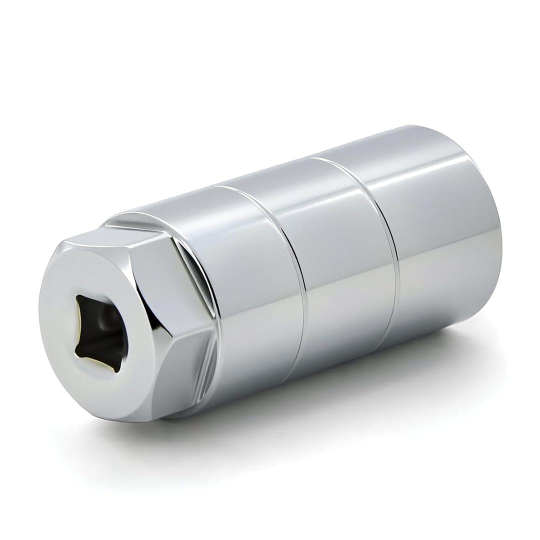 Oil Pressure Switch Socket 3/8" Drive or 1 1/8" hex Fits 1" and 1 1/16" Switches Up to 2 5/8" Long Oil Pressure Switches Oil Pressure Sending Socket Sliver (Silver)